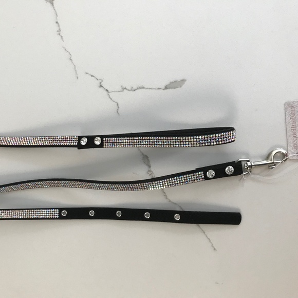 Jacqueline Kent Designer Rhinestone Small Pet / Dog / Cat Collar and Leash NWT - Picture 6 of 6